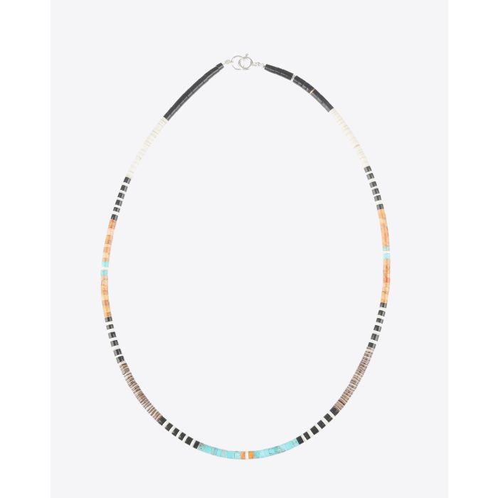 Collier court perles multicolores Pueblo Harpo Paris 