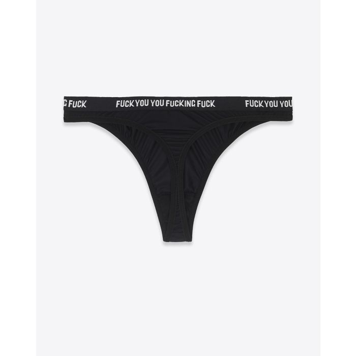R13 Thong - Black