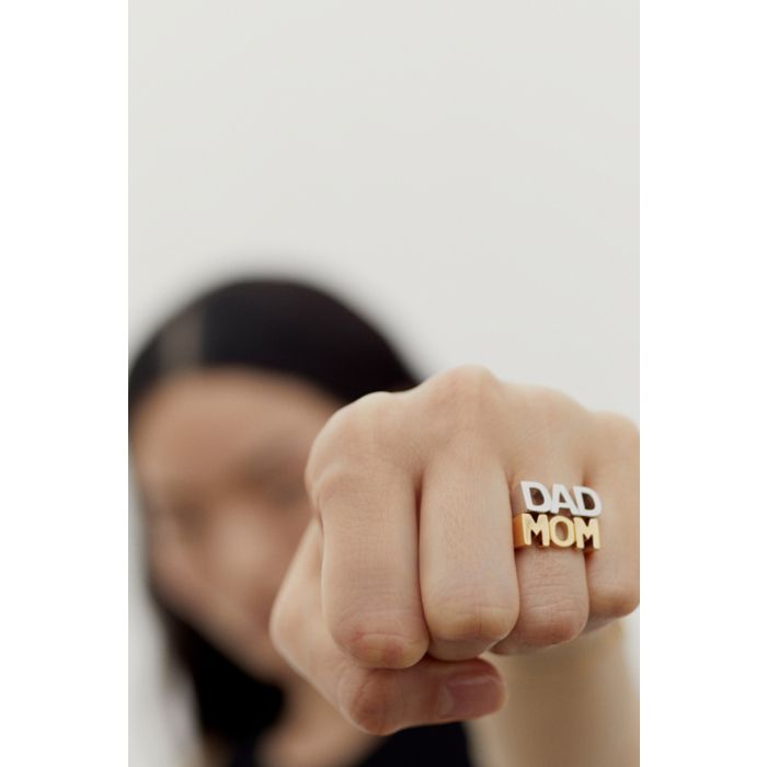 Bague Dad Maria Black en argent. 