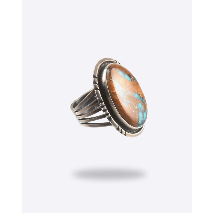 Bague Harpo Kingman Boulder Brown Turquoise