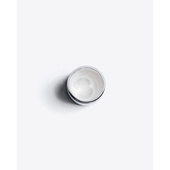 Bague tressée en argent Mikuta. Vue d'en haut.