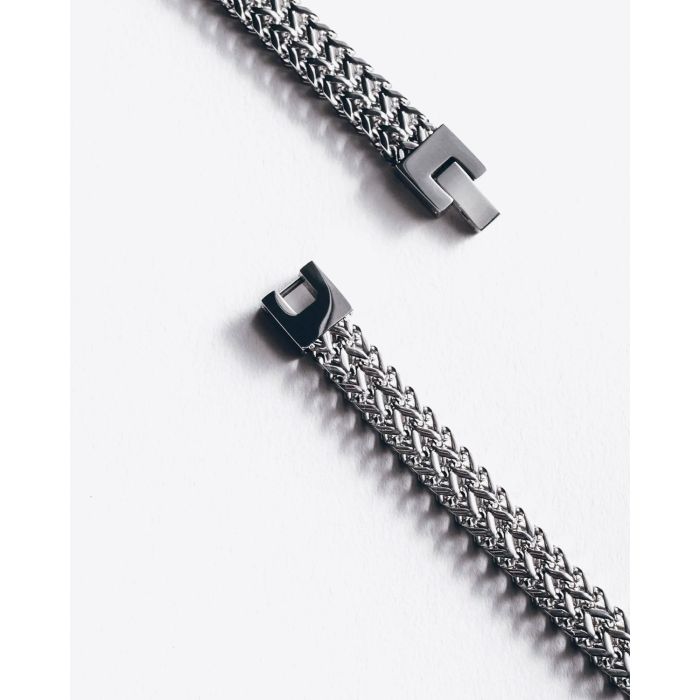 Bracelet chaine en argent Mikuta. Détail du fermoir.