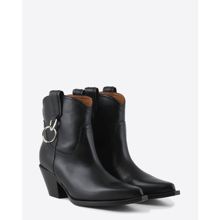  Boots R13 Denim Cowboy W/Ring Noire 