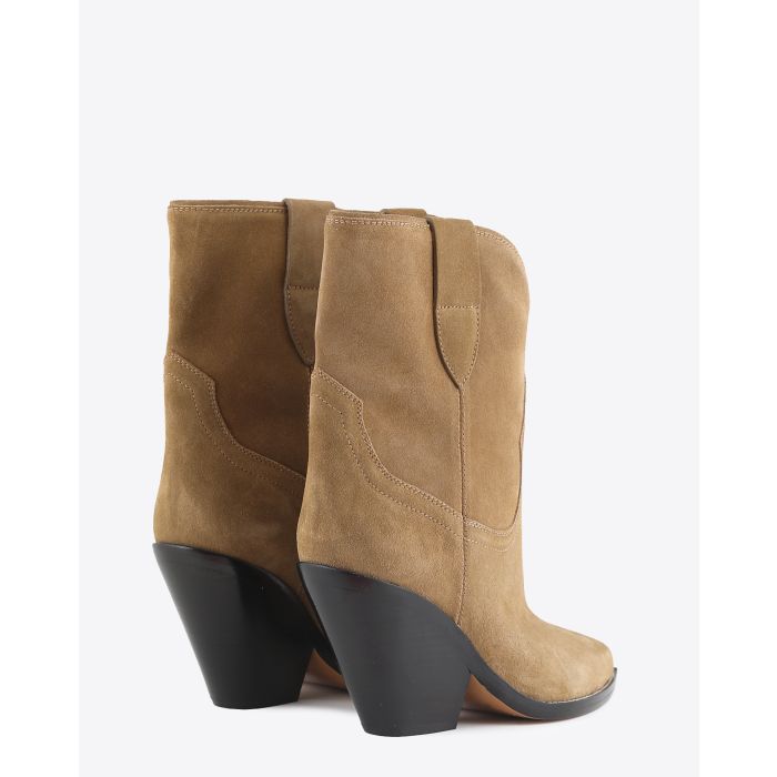 Boots à talons Leyane Isabel Marant taupe. Dos. 