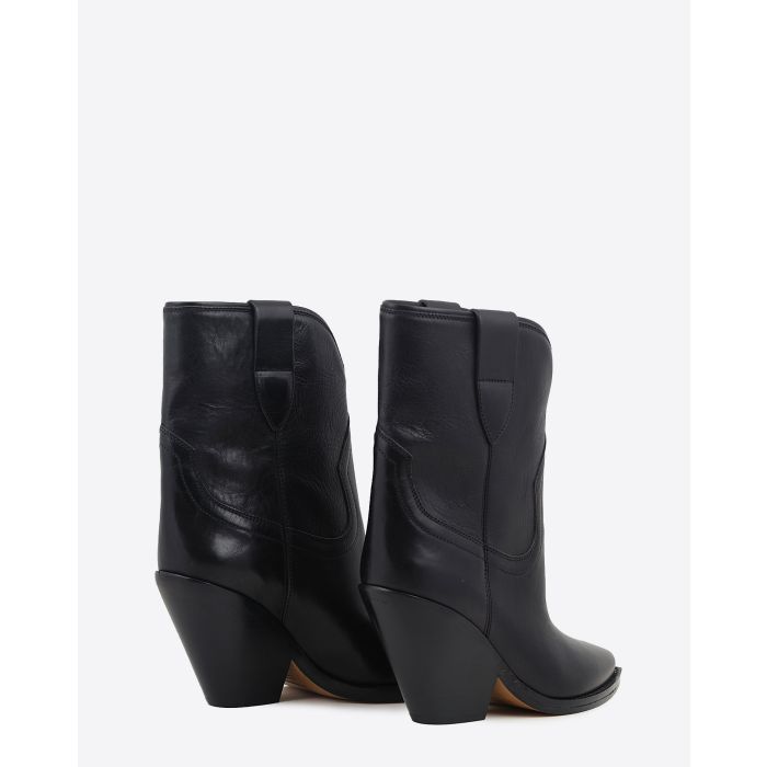 Isabel Marant Chaussures Boots Leyane Cuir Noir