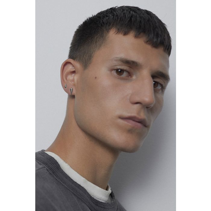Boucle d'oreille Xberg Maria Black en argent. 