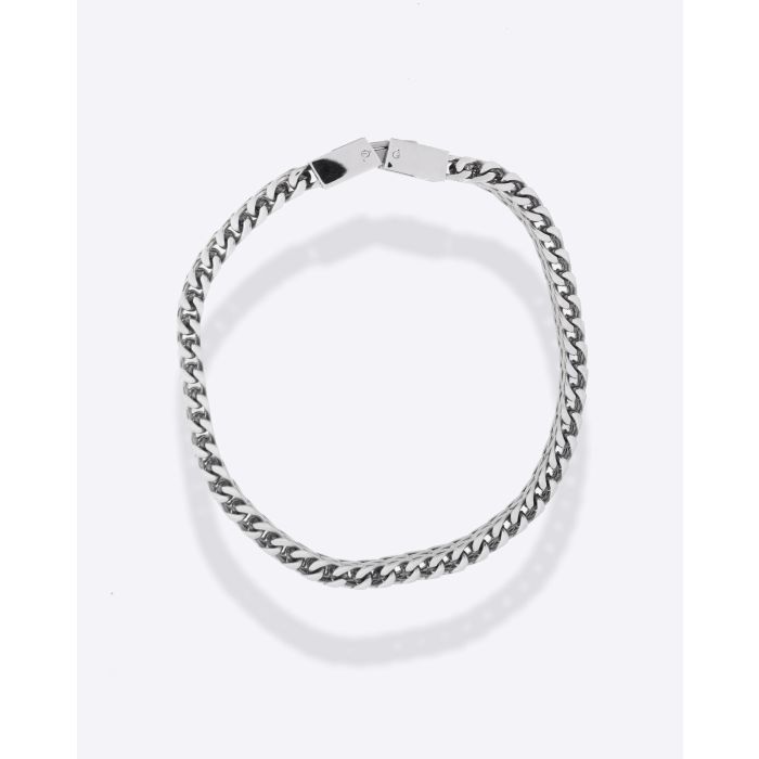 Bracelet chaine en argent Mikuta. Fermoir clip.