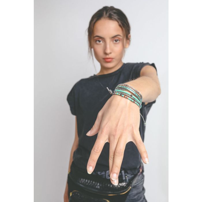 M.Cohen Bracelet Africain Mini Perles - Black