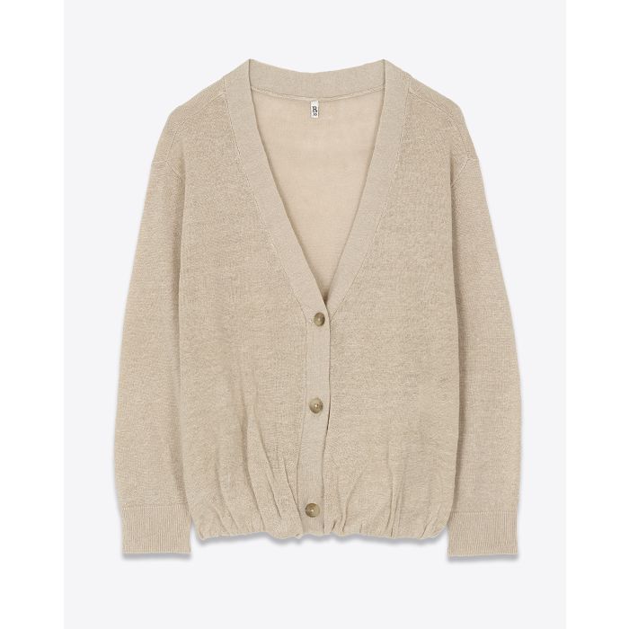 R13 Cardigan Balloon Beige 