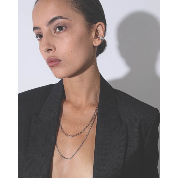 Tom Wood Box Chain 62 cm - Silver