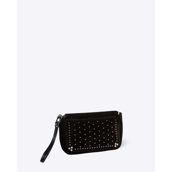 Pochette Clap L Split Suede Taos Silver Jérôme Dreyfuss 
