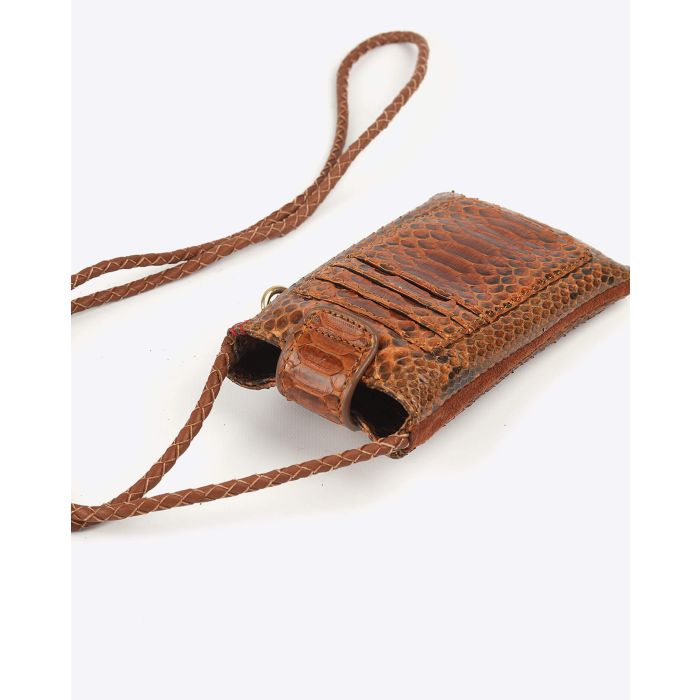 Claris Virot Etui A Telephone Marcus Python - Moka  