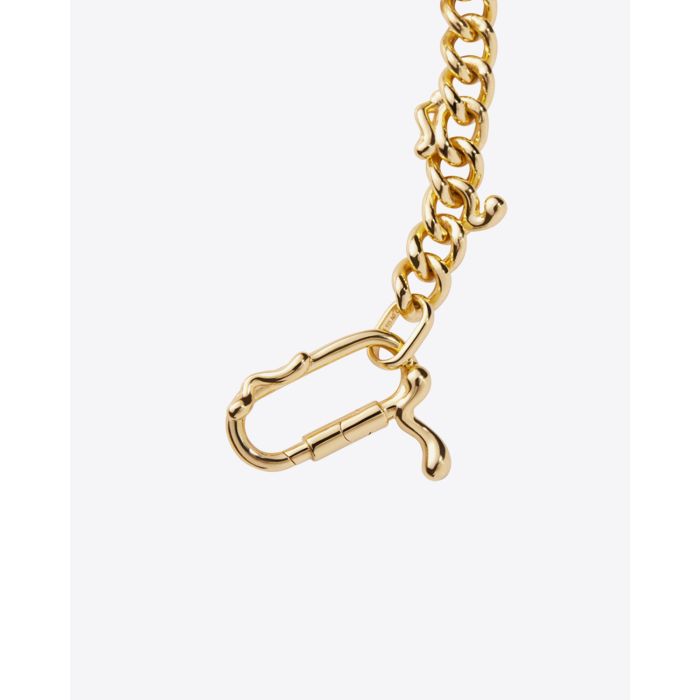 Collier chaine Berline Maria Black en argent plaqué or. 
