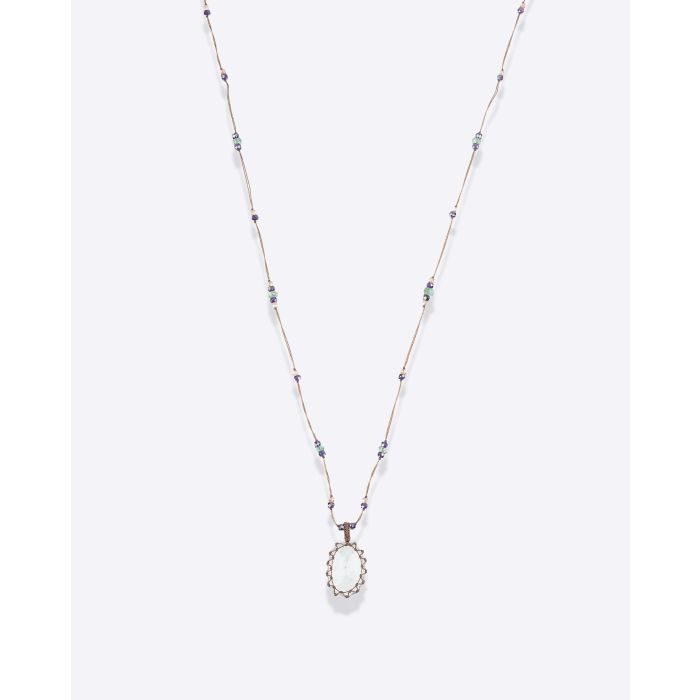 Collier Court Tibétain VVV Aquamarine 3 Sharing
