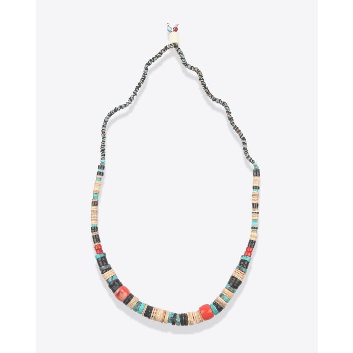 Gachon Pothier Collier Puka Navajo Long Tissé  