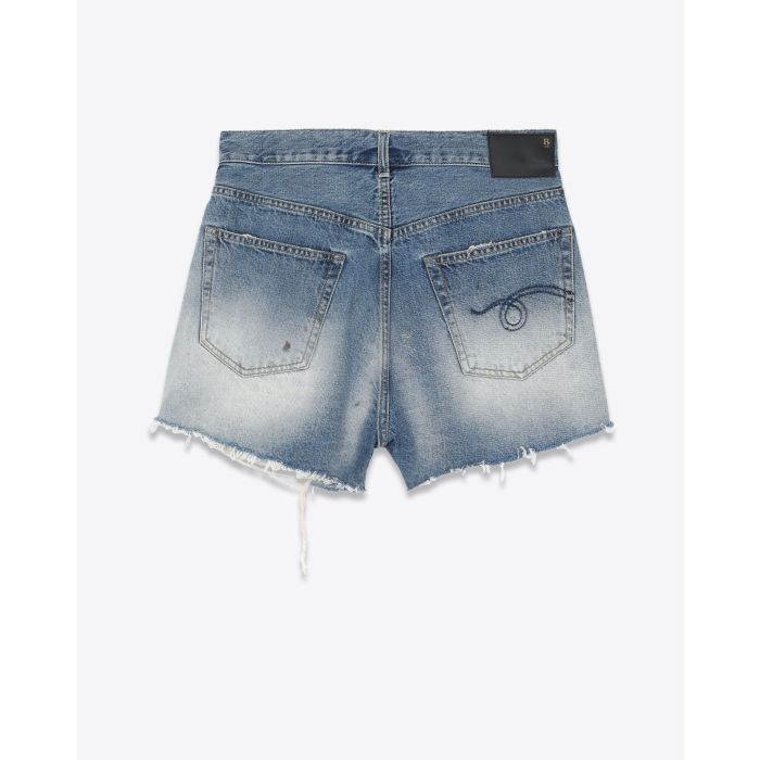 R13 Denim Short Crossover Turner blue 