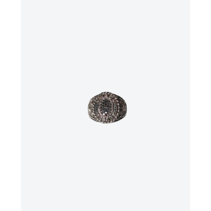 De Jaegher Bague Mad 1969 – Argent et Diamants Noirs