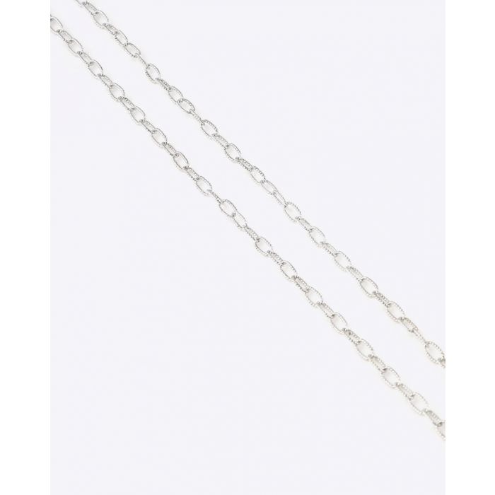 Chaines De Jaegher Chaine Argent Maille Torsadée 65 cm
