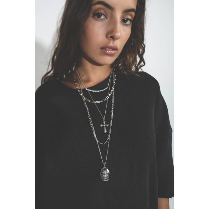 Chaines De Jaegher Chaine Argent Maille Forçat 75 cm