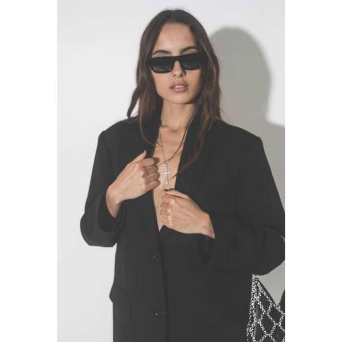 Pendentif croix en argent et diamants blancs Seven De Jaegher. 