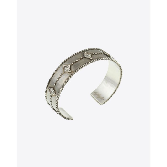 De Jaegher Jonc Seven Argent & Diamants 