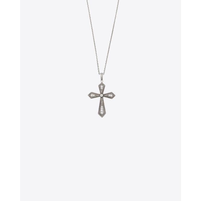 De Jaegher Pendentif Croix Ray of light - Argent Noirci  