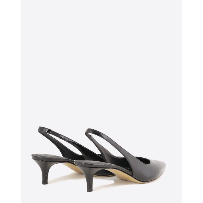Escarpins Padim Isabel Marant en cuir noir. Vue de dos.