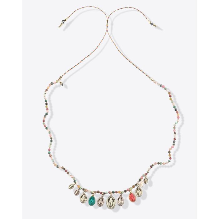 Collier Epure médailles multicolores Gachon Pothier 