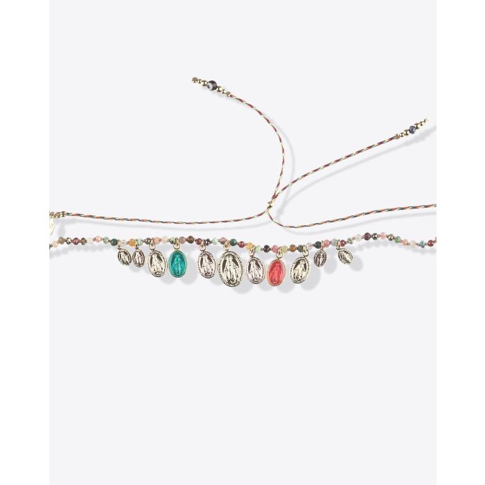 Collier Epure médailles multicolores Gachon Pothier 