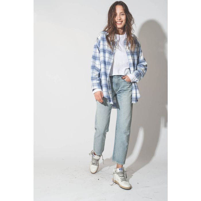 Golden Goose Femme Sneakers Sky Star – Blanc Argent 80185