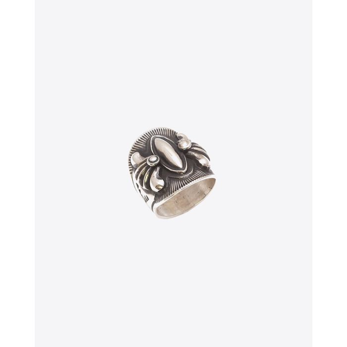Harpo Bague Navajo Argent Mat - BA2E17 