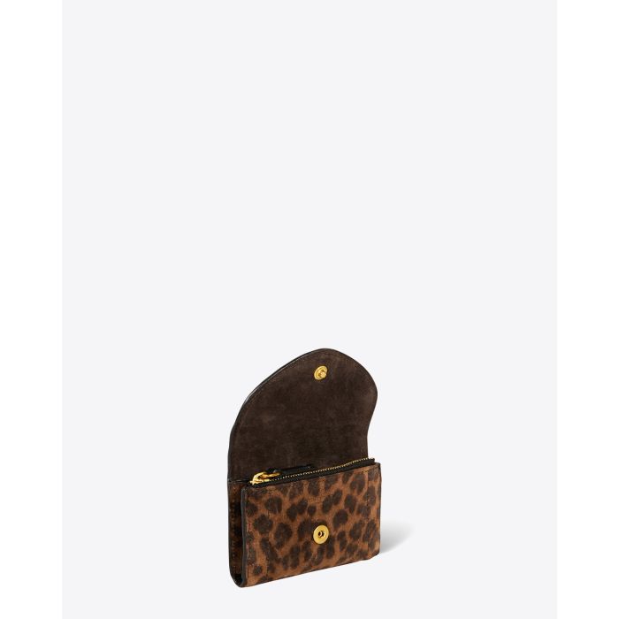 Jérôme Dreyfuss Accessoires Helmut PM  Split Suede Léopard Naturel