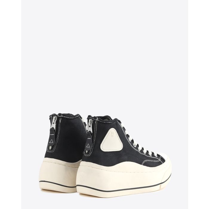 Sneakers compensées R13 Denim High Top Sneaker - Black