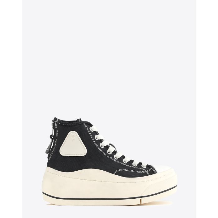 Sneakers compensées R13 Denim High Top Sneaker - Black