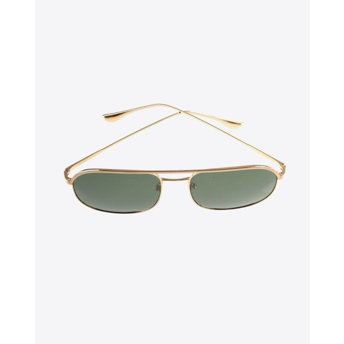 Lunettes Highland Anine Bing dorées. 

