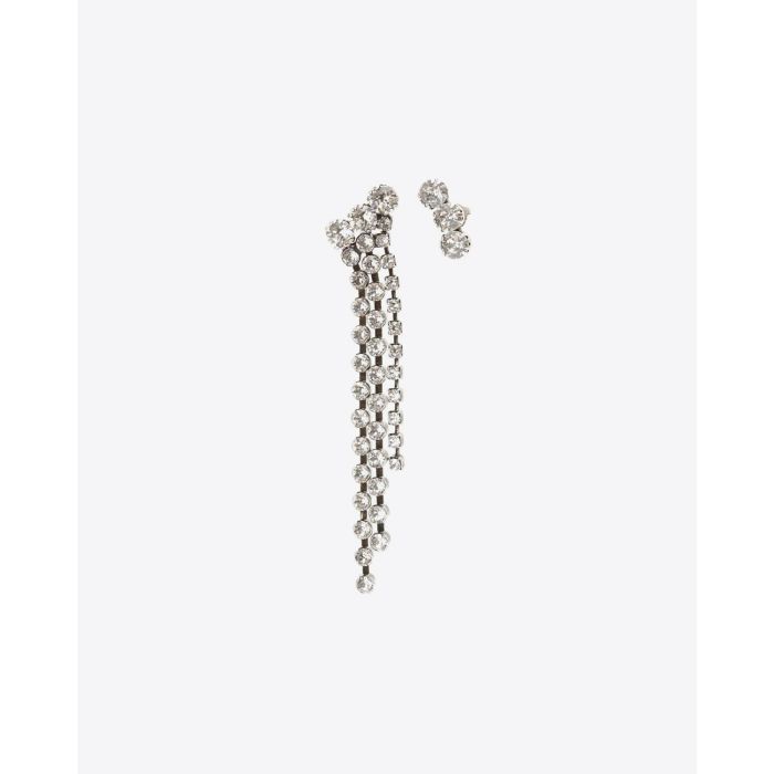 Boucles D'oreilles A Wild Shore longues Isabel Marant 
en Métal Argenté et Strass
