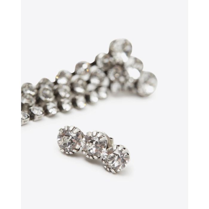 Boucles D'oreilles A Wild Shore longues Isabel Marant 
en Métal Argenté et Strass