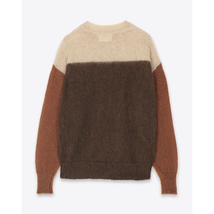 Pull Madeline Isabel Marant Etoile en laine et mohair Rust. Vue de dos.