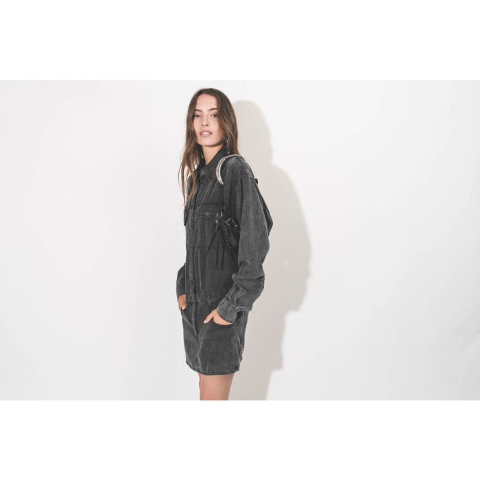 Isabel Marant Etoile Robe Palvina – Noir Délavé