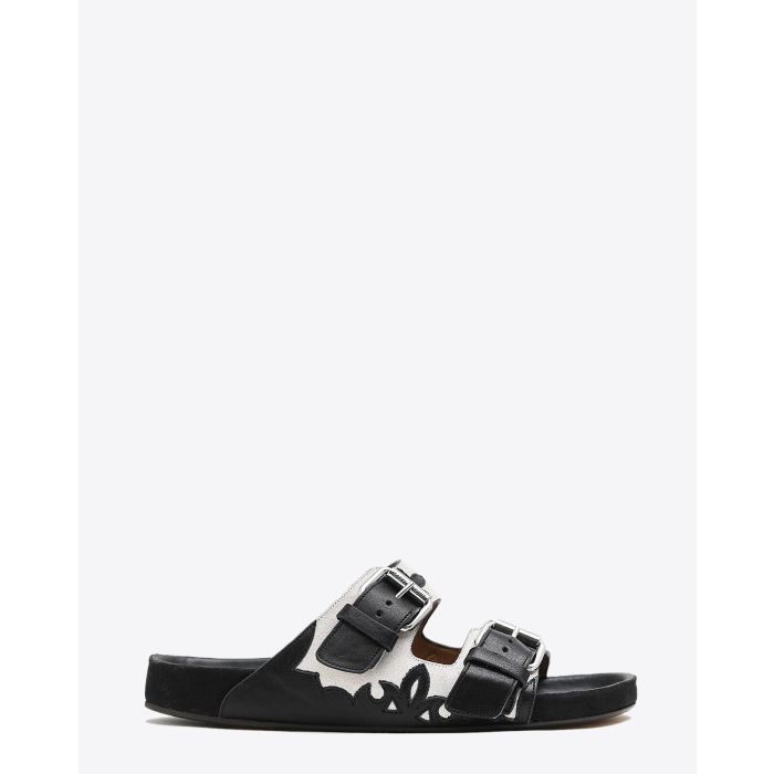 Isabel Marant Chaussures Sandales Lennyo - Chalk/Black