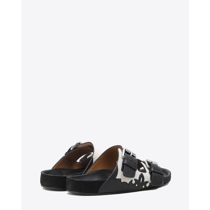 Isabel Marant Chaussures Sandales Lennyo - Chalk/Black