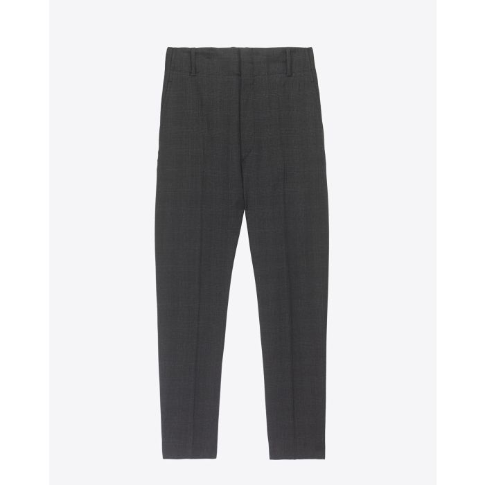 Pantalon Noah Isabel Marant Etoile en laine froide anthracite. Face. 