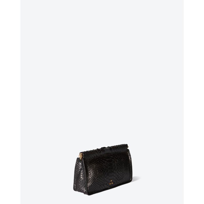 Jérôme Dreyfuss Accessoires Collection Clic Clac M - Python Noir   