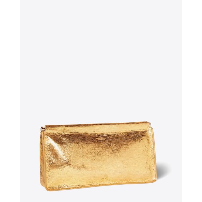 Jérôme Dreyfuss Accessoires Collection Clic Clac XL Goatskin Lamé Or  