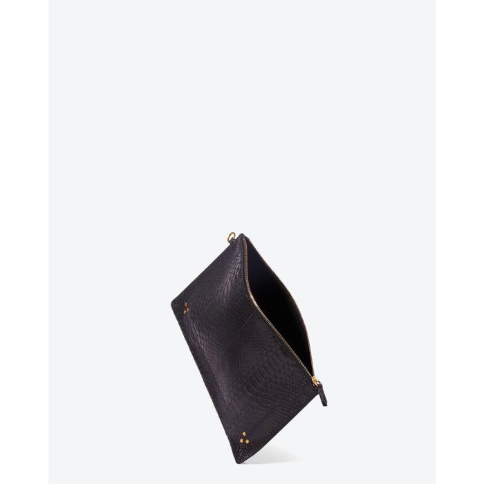 Jérôme Dreyfuss Accessoires Collection Popoche L - Python Noir  