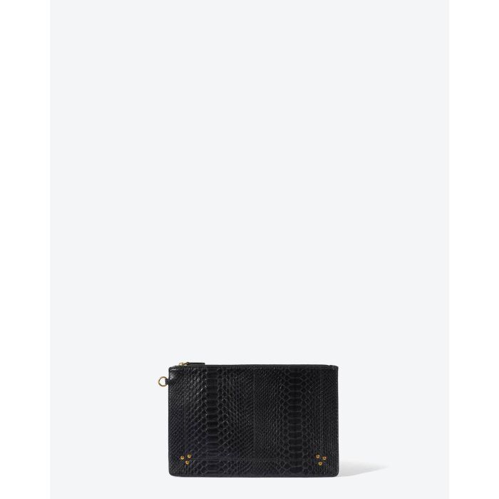 Jérôme Dreyfuss Accessoires Collection Popoche L - Python Noir  