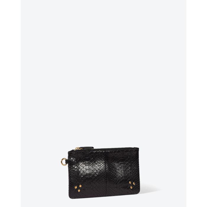 Jérôme Dreyfuss Accessoires Collection Popoche S - Python Noir   
