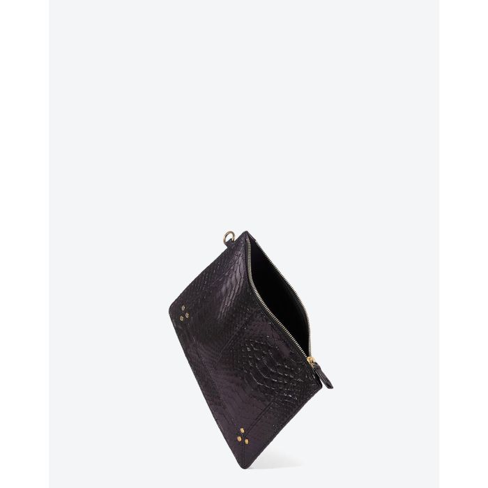 Jérôme Dreyfuss Accessoires Pré-Collection Popoche M - Python Noir  