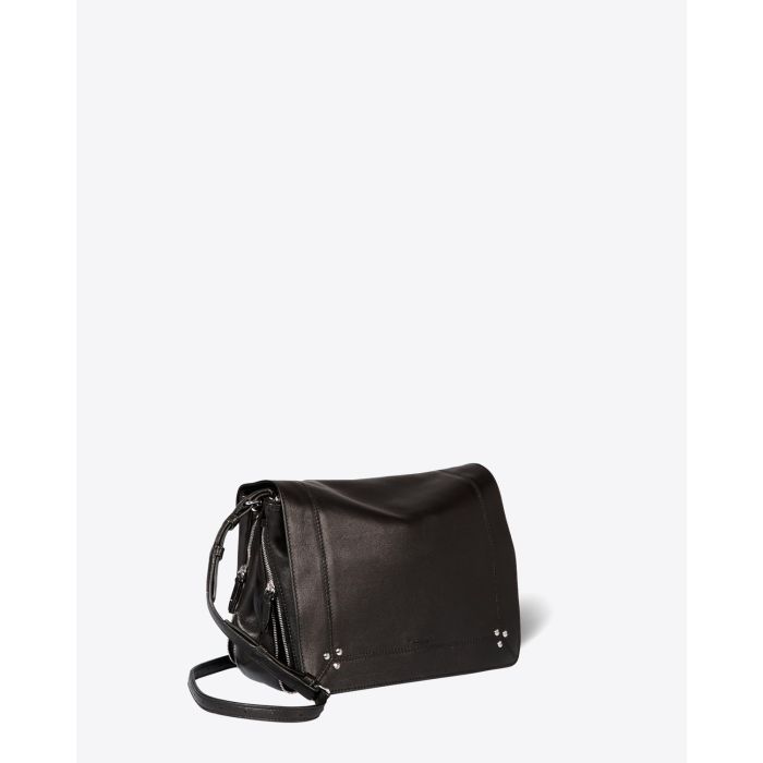 Jérôme Dreyfuss Sac Igor – Cuir Agneau Noir Silver  