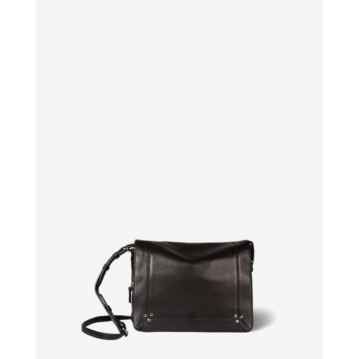 Jérôme Dreyfuss Sac Igor – Cuir Agneau Noir Silver  